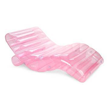 Clear Pink Chaise Lounger