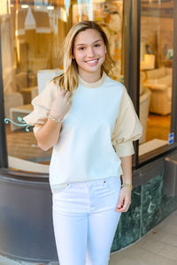 CROSBY BY MOLLIE BURCH: Jonesy Top in Magnolia/Ecru-FINAL SALE-