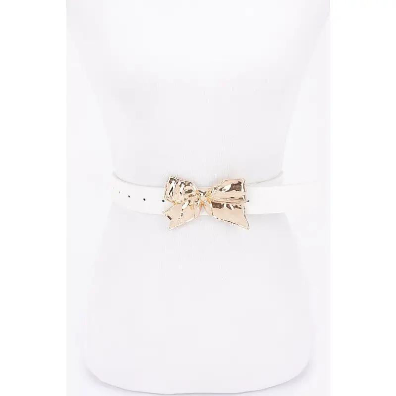 Metal Ribbon Buckle Belt-FINAL SALE-