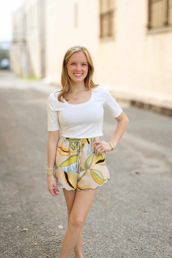The Street Fest Scoop Neck Top-FINAL SALE-