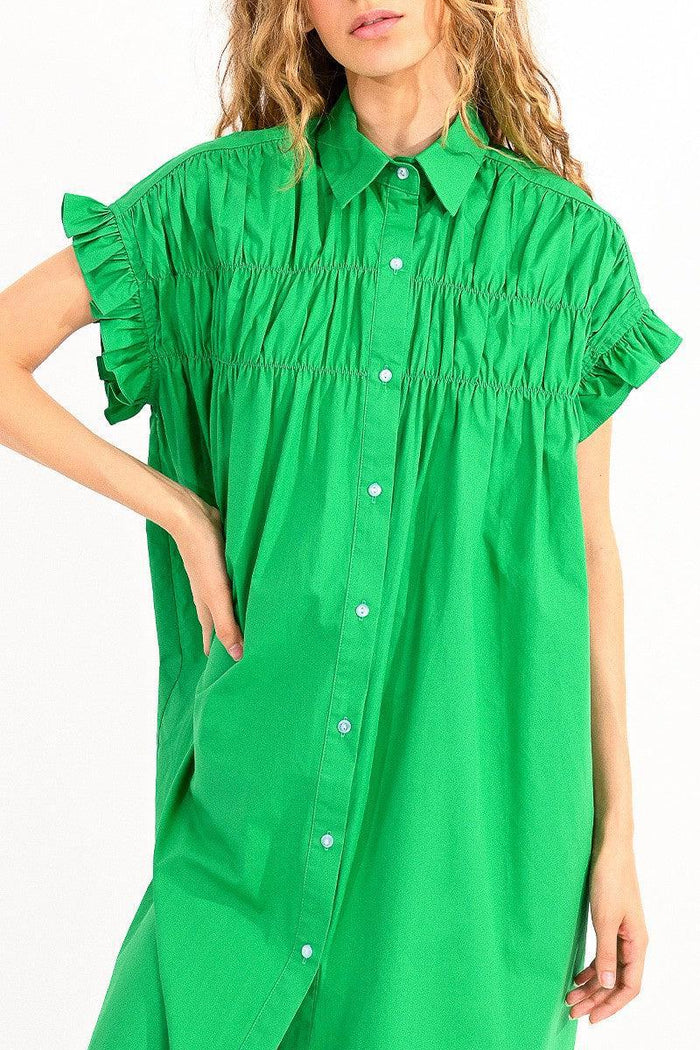 Carmen Dress in Green