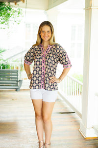 The Day By Day Top in Navy