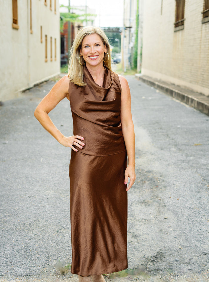 The Dorothy Satin Top