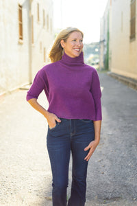 KERISMA: The Aja London Sweater in Purple Magic
