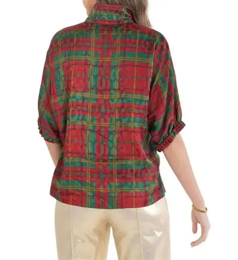 Emily McCarthy Poppy Top in Tartan Cheetah-FINAL SALE-