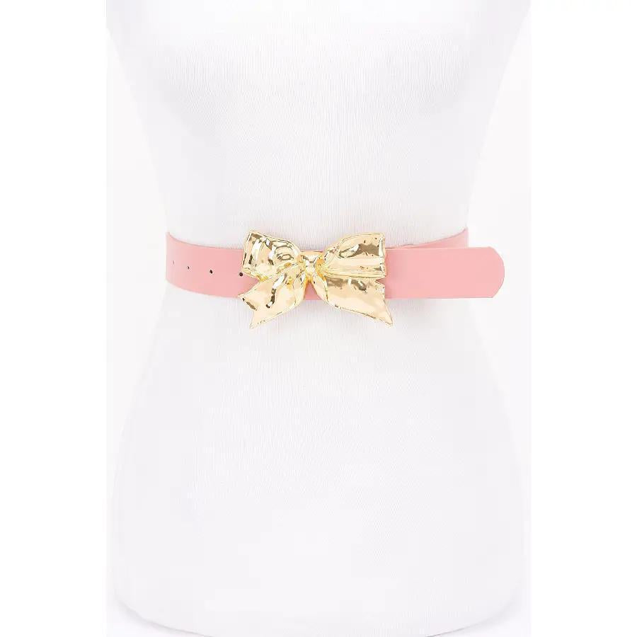 Metal Ribbon Buckle Belt-FINAL SALE-