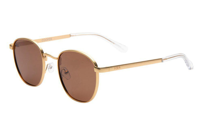 ISea Cooper Gold/Brown Polarized Sunglasses