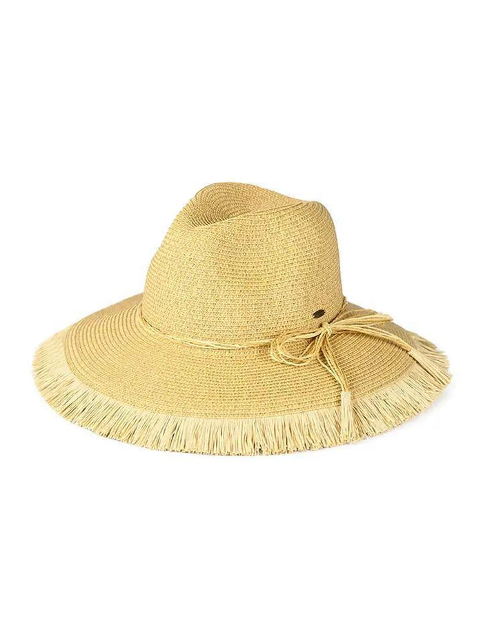 Straw String Ribbon Band Fringe Panama Hat