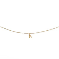 Waterproof Gold Dainty Initial Necklace