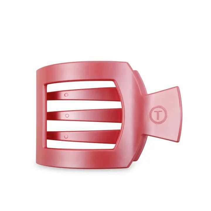 Square Flat Hair Clip | Large | Calming Coral