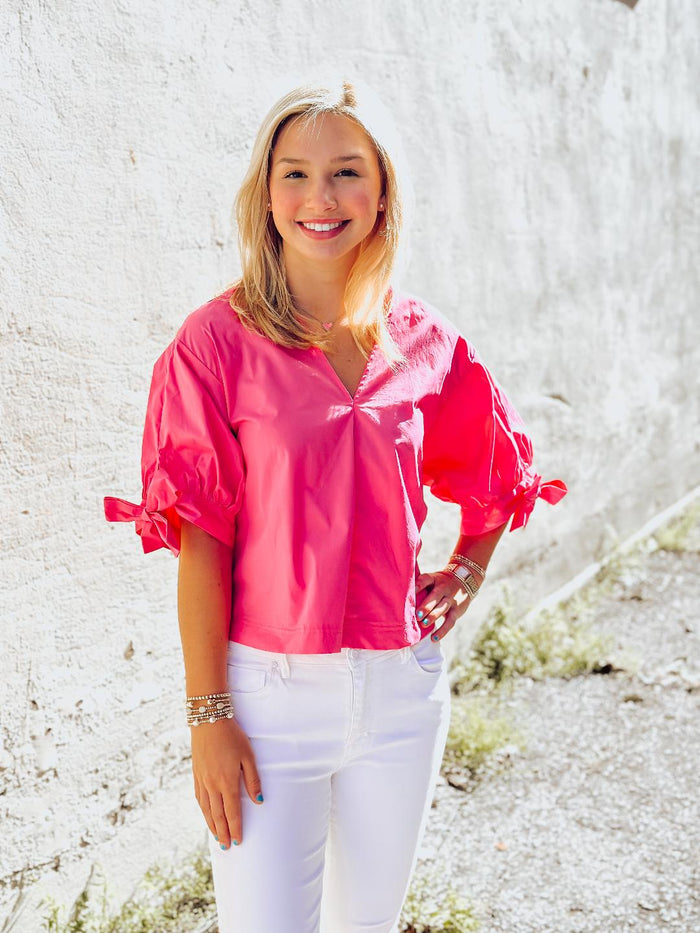 The Macey Top in Pink