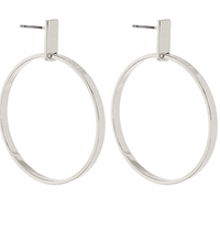 Geometric Square & Circle Earrings