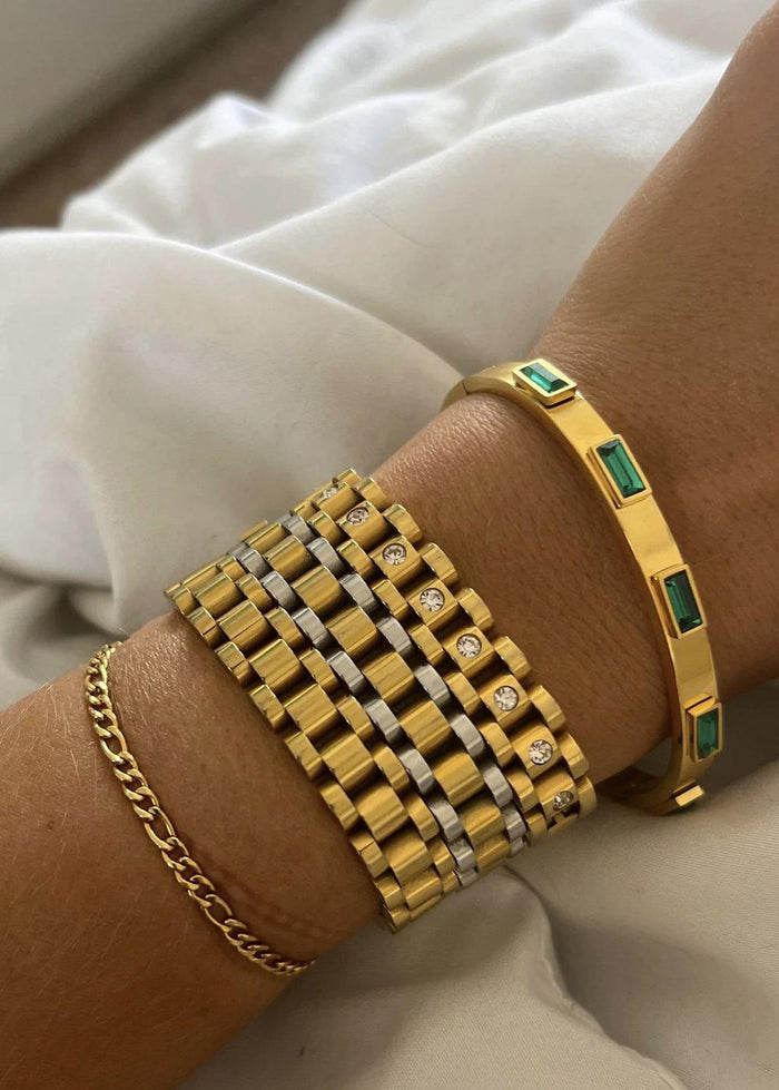 Thin Watch Band Gold Bracelet