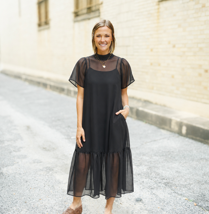 The Cason Dress in Black