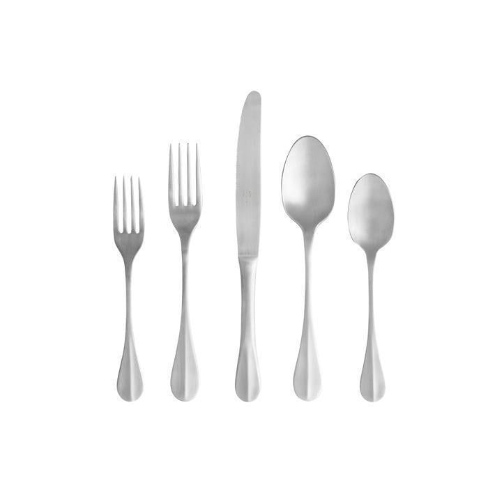 Costa Nova Nau Flatware 5 Pieces, Brushed