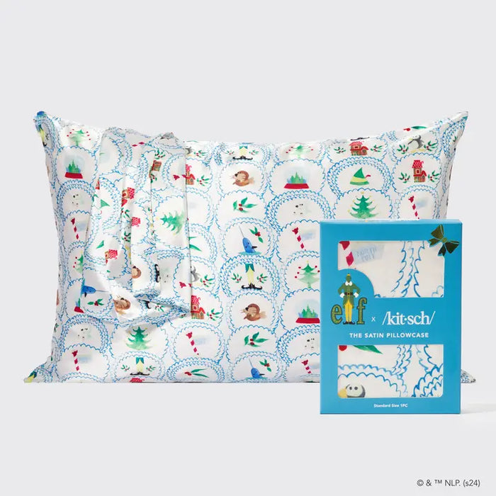 Kitsch: Elf X Kitsch Satin Pillowcase Standard - North Pole