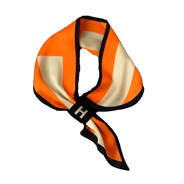 Equestrian Striped H Loop Scarf
