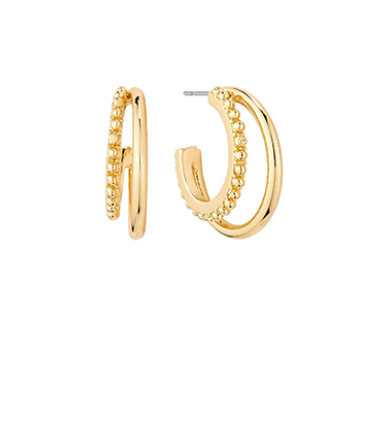 Double C Type Textured Hoops