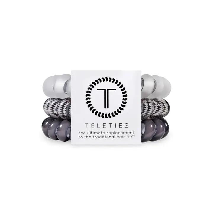 Spiral Hair Coils | Large | Silver Flames Hair Ties