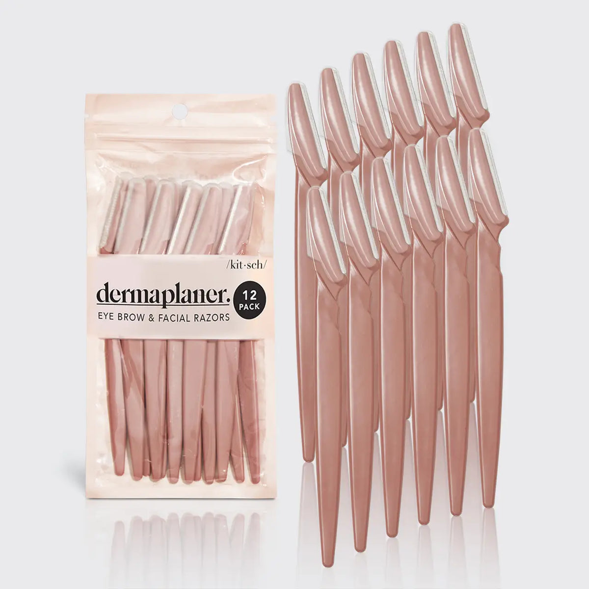 Kitsch: Recycled Plastic Dermaplaners 12pc Set - Terracotta
