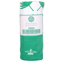 The Boca Raton Beach Towel Emerald 34x70