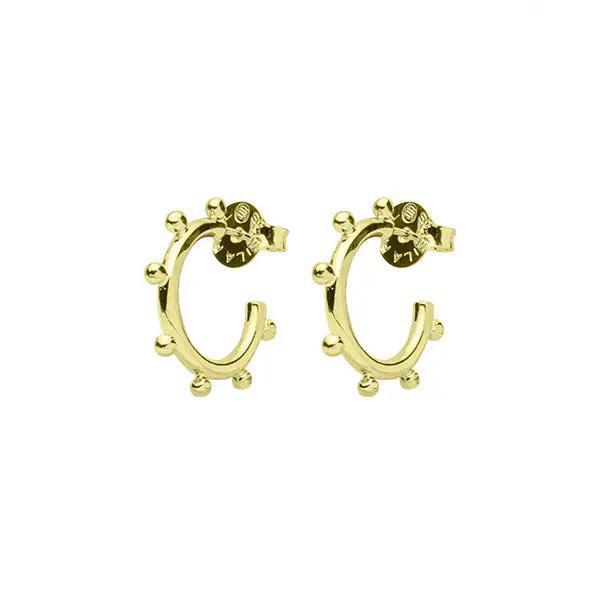 Sheila Fajl Petite Sweetie Pie Hug Hoops 18K Gold Plated