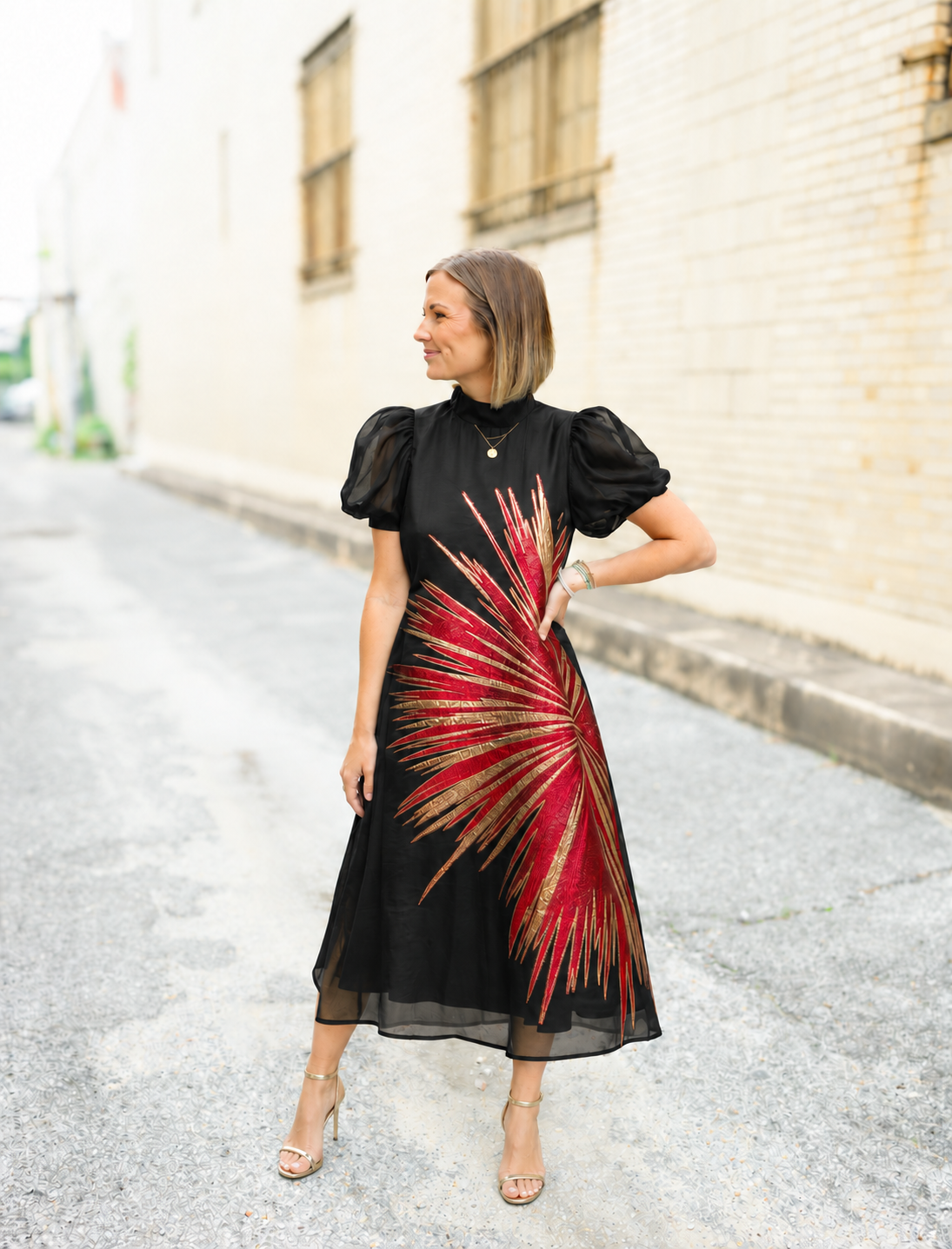The Red Burst Dress