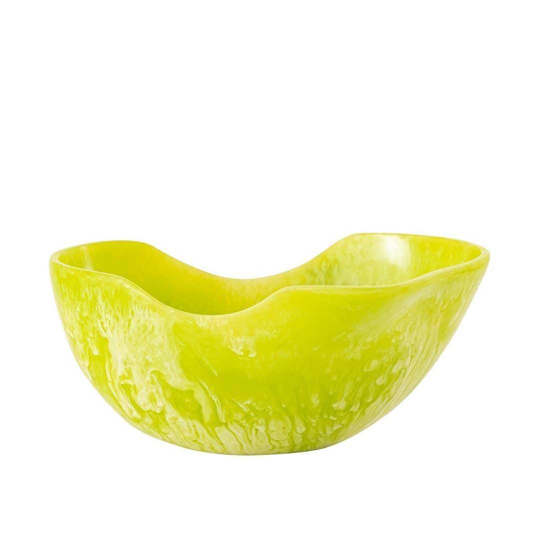 Lime Green Resin Fruit Bowl