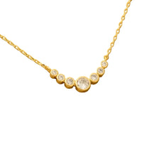 Elegant Jewel Link Charm Necklace