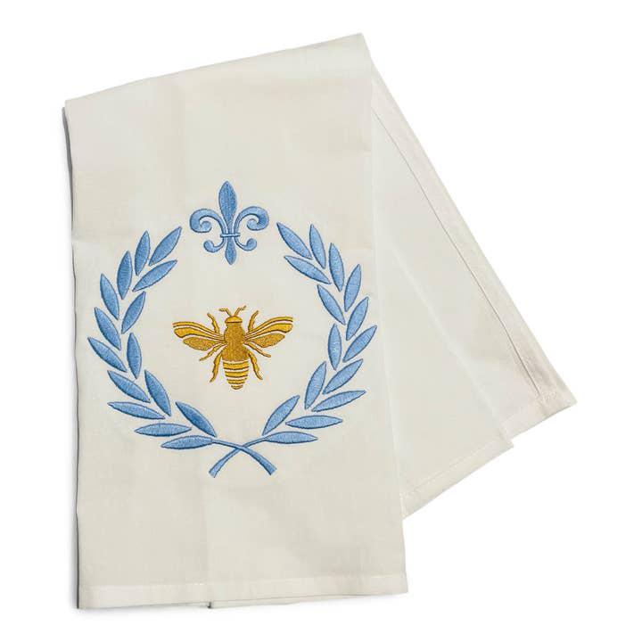 Bee On Laurel Wreath Towel