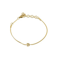 Waterproof Gold Dainty Initial Bracelet