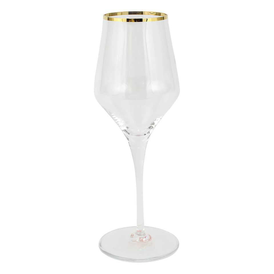 VIETRI Contessa Gold Contessa Gold Wine Glass