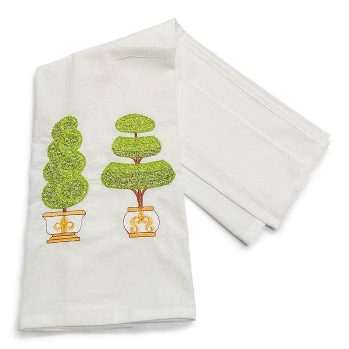 Towel - Pair of English Topiaries