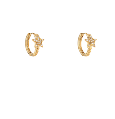 CZ Star Hoops