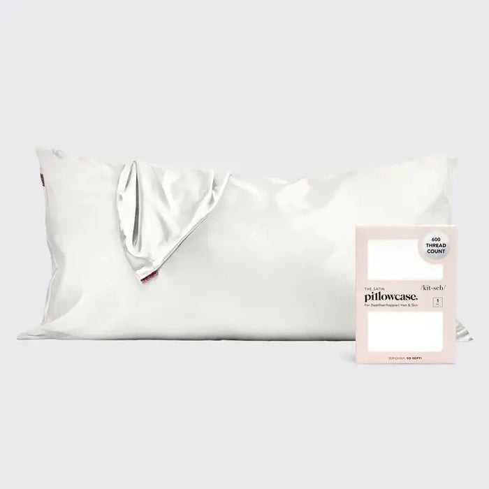 Kitsch: Satin King Pillowcase - Ivory
