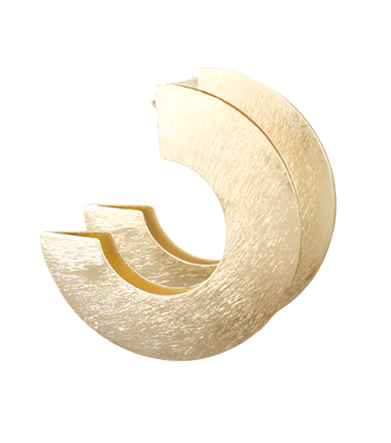 Scratched Plated Hoops