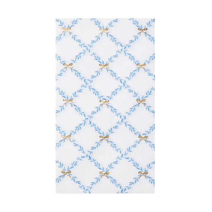 Sky Blue Trellis Guest Towels