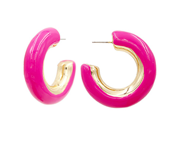 Color Coated Chunky Hoops