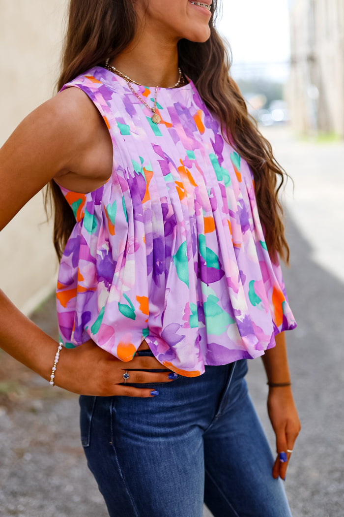 The Lilac Dreamscape Top