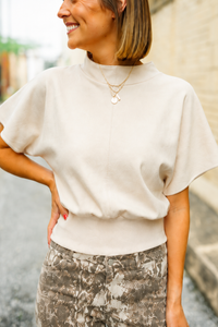The Highland Top in Cream