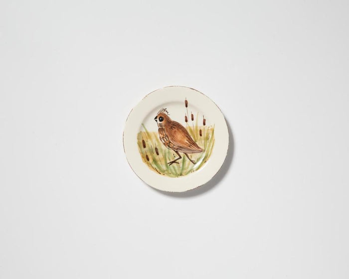 VIETRI Wildlife Quail Salad Plate