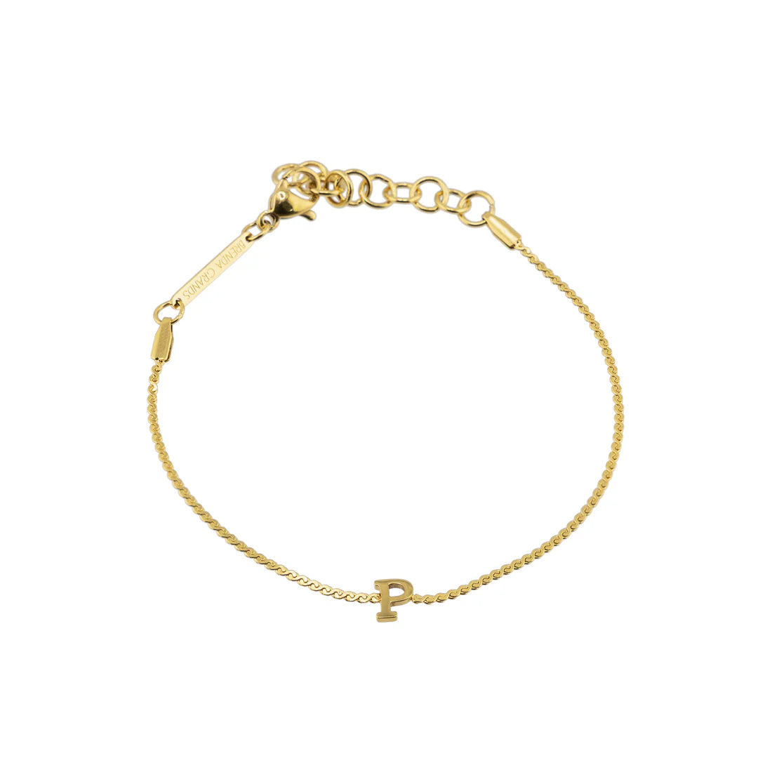 Waterproof Gold Dainty Initial Bracelet