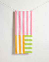 Freeport Stripe Giant Beach Towel- Pink 40x70