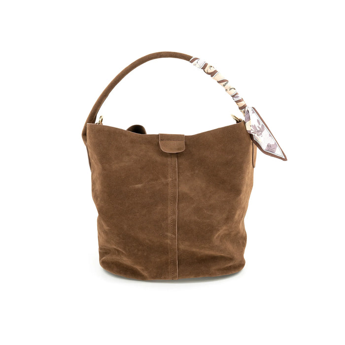 The Stanley Suede Bucket Bag