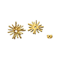 Fireworks Shape 18K Gold Plated Stainless Steel Earring -Fgs