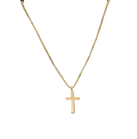 Gold Dipped Cross Pendant Necklace