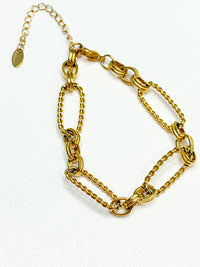 Alternatively Linked Cabled Bracelet
