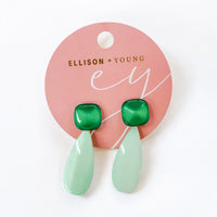 Pastel Breeze Double Stone Earrings