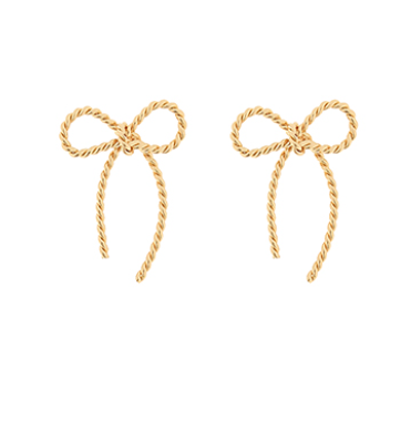 Texture Bow Earrings