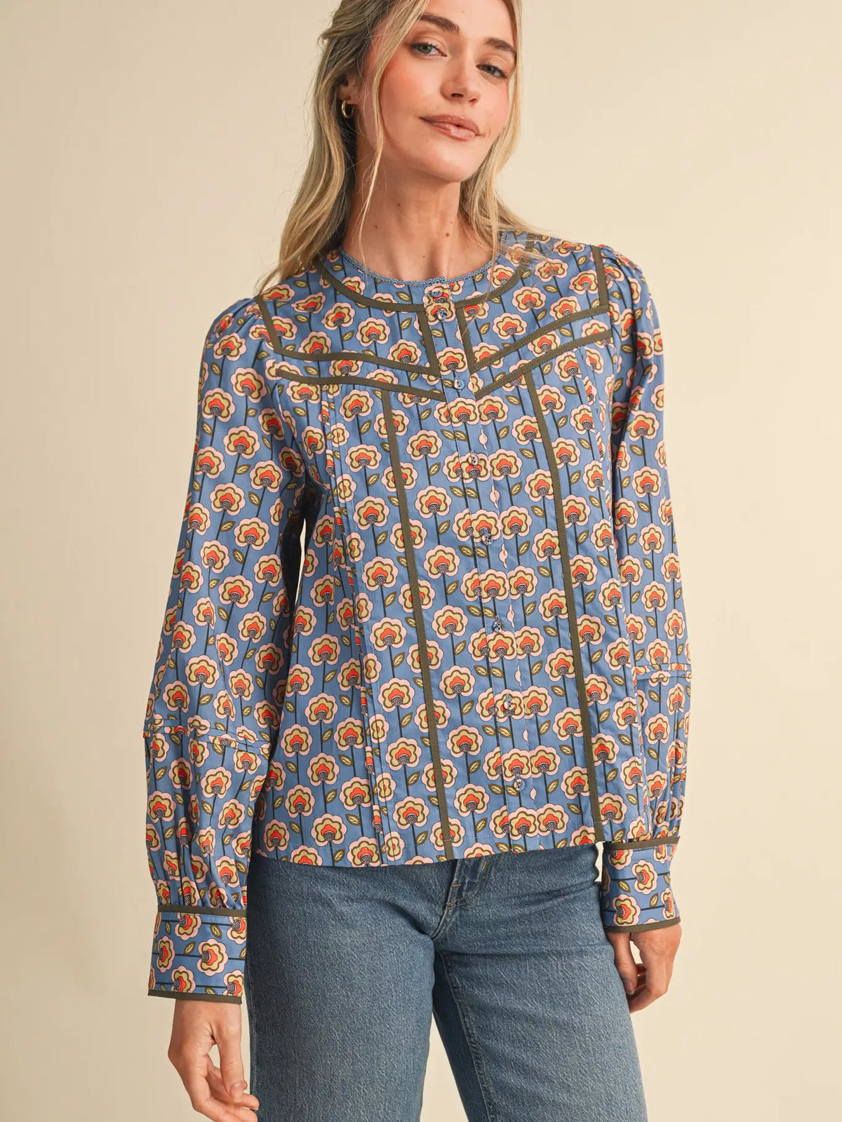 The Laurel Lee Top in Teal